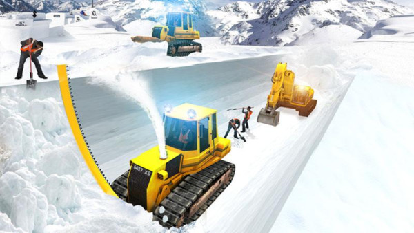 雪山挖掘机模拟器